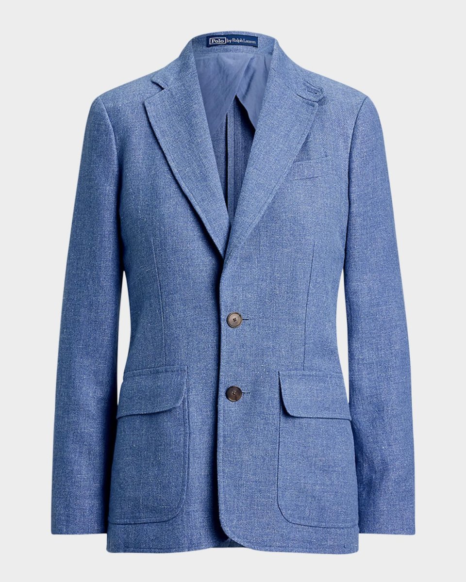 Linen-Cotton Twill Blazer